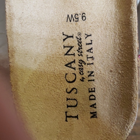 Easy Street Italian~made 9 1/2-10 W White - Picture 2 of 4